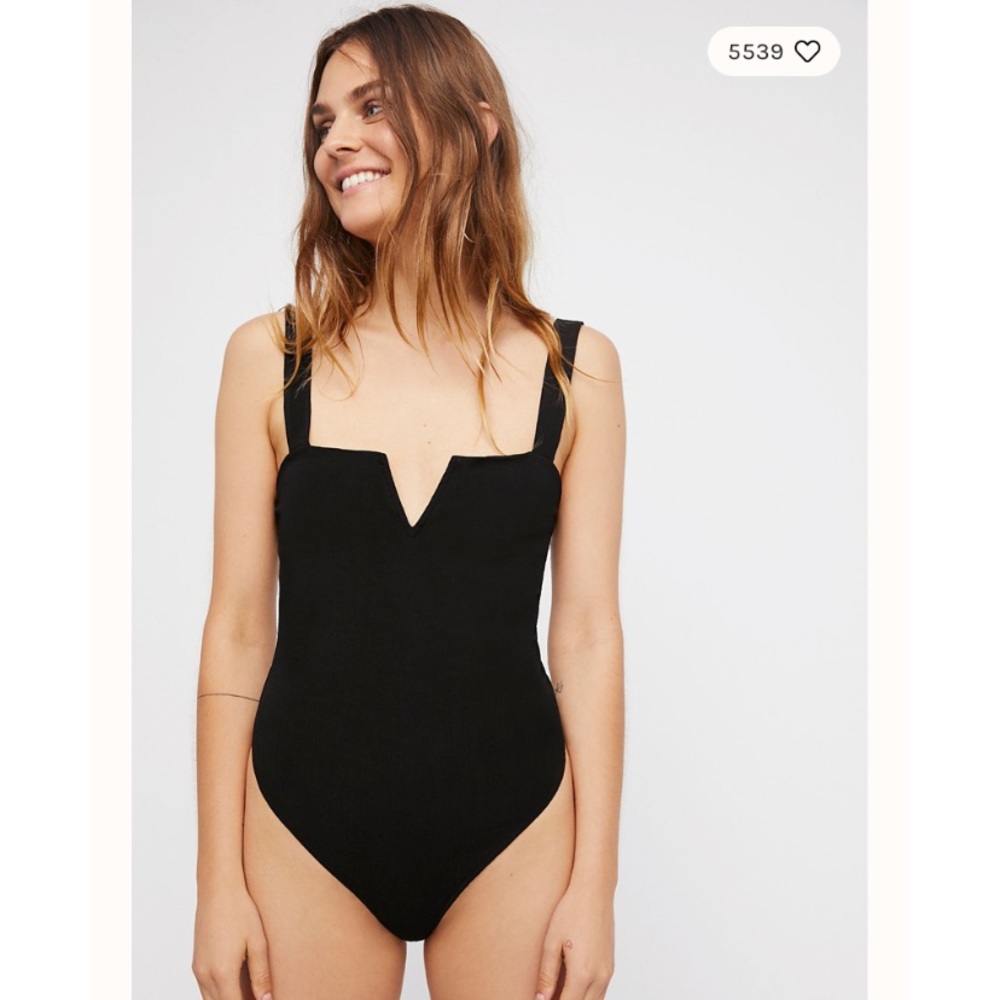 Free People Pippa V-Wire Bodysuit